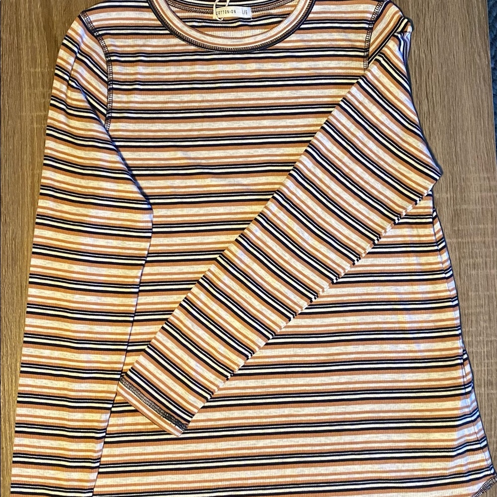 Cotton on ribbed long sleeve shirts